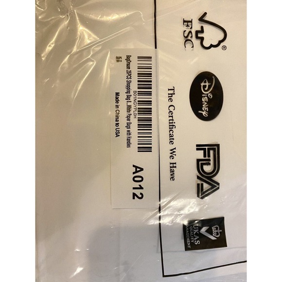 BagDream Paper Gift Bags with Handles ~ 8x4.25x10.5 ~ White ~ 18 Count - Picture 12 of 12